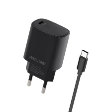 Beline 1x USB-C 20W + kábel USB-C fekete PD 3.0 BLNCB20C kábel és adapter