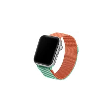 Beline Apple Watch fém óraszíj 38/40/41mm zöld/narancssárga okosóra kellék