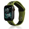 Beline Apple Watch Sport szilikon óraszíj 42/44/45/49mm zöld/fekete