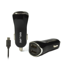 Beline Autós 2xUSB-A + micro-USB töltő (5V / 2.1A) (BELI0004) mobiltelefon kellék