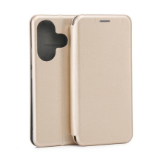 Beline Book Magnetic könyvtok Xiaomi Poco F6 - arany színű tok és táska