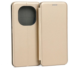 Beline Book Magnetic könyvtok Xiaomi Redmi Note 14 Pro 5G - arany színű tok és táska
