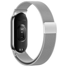 Beline Magnetic szíj Xiaomi Mi Band 9/8 - ezüst színű okosóra kellék