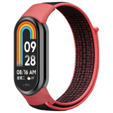 Beline NylonLoop szíj Xiaomi Mi Band 9/8 - piros-fekete okosóra kellék