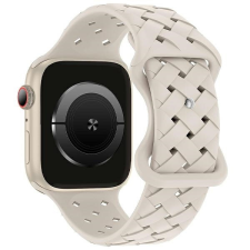 Beline óraszíj Apple Watch szilikon szőtt 38/40/41mm bézs /starlight box okosóra kellék