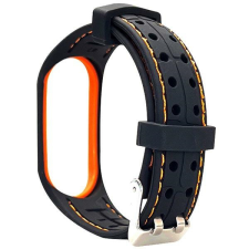 Beline óraszíj Smart Mi Band 7 fekete/narancs okosóra kellék
