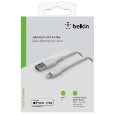 Belkin Belkin CAA001BT2MWH Lightning kábel 2 M Fehér kábel és adapter
