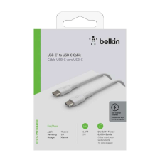 Belkin Belkin CAB003BT2MWH USB kábel 2 M USB C Fehér kábel és adapter