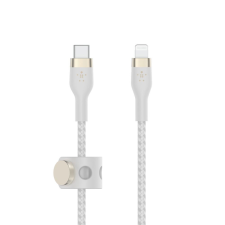 Belkin BOOST CHARGE PRO Flex USB-C - Lightning kábel 1m fehér (CAA011bt1MWH) kábel és adapter