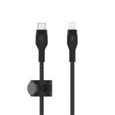 Belkin BOOST CHARGE PRO Flex USB-C - Lightning kábel 1m fekete (CAA011bt1MBK) kábel és adapter