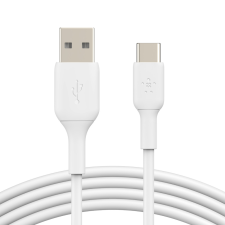 Belkin BOOST↑CHARGE™ USB-C apa - USB-A apa Adat- és töltőkábel 1m - Fehér kábel és adapter