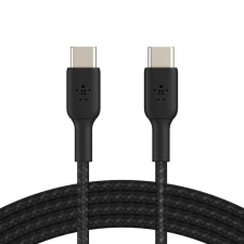 Belkin BoostCharge Braided USB-C to USB-C Cable 1m Black kábel és adapter