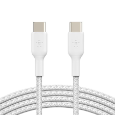 Belkin BoostCharge Braided USB-C to USB-C Cable 1m White kábel és adapter
