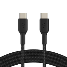 Belkin BoostCharge Braided USB-C to USB-C Cable 2m Black CAB004BT2MBK kábel és adapter
