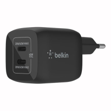 Belkin BoostCharge Pro 2xUSB-C hálózati töltő 45W fekete (WCH011vfBK) mobiltelefon kellék