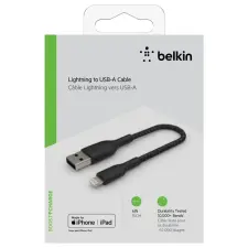 Belkin CAA002BT0MBK Lightning kábel 0,15 M Fekete kábel és adapter