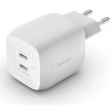 Belkin dual usb-c gan wall charger with pps 45w white wch011vfwh kábel és adapter