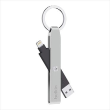 Belkin MIXIT Lightning-USB adat/töltőkábel-kulcstartó ezüst  (F8J172btSLV) (F8J172btSLV) kábel és adapter
