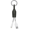 Belkin MIXIT Lightning-USB Clip adat/töltőkábel-kulcstartó fekete (F8J173bt06INBLK)