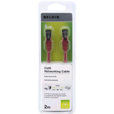 Belkin Patch kábel UTP Cat-6 2m piros (A3L980CP02MRDHS) (A3L980CP02MRDHS) kábel és adapter