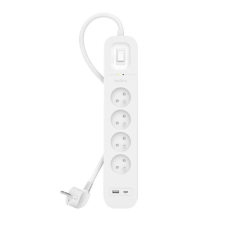 Belkin SurgePlus Túlfeszültség védő elosztó 4 aljzatos 2m - Fehér (SRB001CA2M) hosszabbító, elosztó