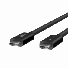 Belkin Thunderbolt 4 USB-C apa - USB-C apa Adat és töltőkábel - Fekete (0,8m) kábel és adapter