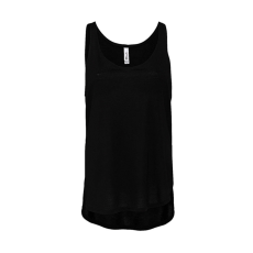 Bella+Canvas Női ujjatlan felső Bella Canvas Women's Flowy Side Slit Tank XL, Fekete