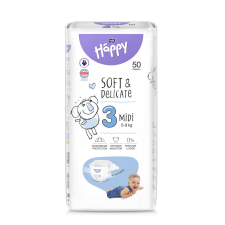 BELLA HAPPY Baby Egyszer használatos Pelenkák Midi 5-9 kg 50 db pelenka