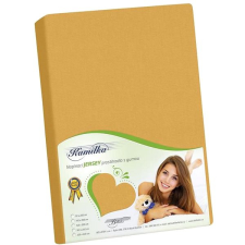 Bellatex 009 J7 Jersey lepedő, 180×200, mustársárga lakástextília