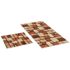 Bellatex 3D készlet - KIVÁGÁS NÉLKÜL 60 × 100, 60 × 50 cm WC - kőlapok lakástextília