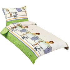Bellatex 80/035 krepp gyerek ágyneműhuzat, szafari, zöld, 140×200 + 70×90 cm lakástextília