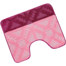 Bellatex 810/001 Bany WC szőnyeg, 60×50 cm, geometria, rózsaszín lakástextília