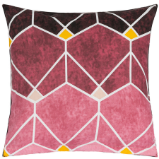 Bellatex 90/428A párnahuzat, 40×40 cm, méhsejtes, fekete-rózsaszín lakástextília