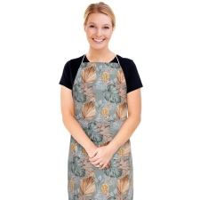 Bellatex Adéla Monstera kötény, rózsaszín, sárga, 67 x 84 cm lakástextília