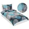 Bellatex ágynemű, pamut 90 / 564, türkiz-szürke golyók, 140 × 220, 70 × 90
