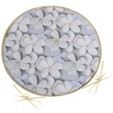 Bellatex DITA 79/401 - kerek, sima, átmérő 40 cm, szürke virágos lakástextília