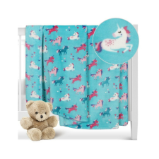 Bellatex Ella egyszarvú gyermek takaró, türkiz,100 x 150 cm lakástextília