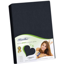 Bellatex J6 Jersey lepedő, 160×200 cm, fekete (10013) lakástextília