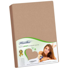 Bellatex Jersey lepedő, 90×200×40 cm, kávészín (4674) lakástextília