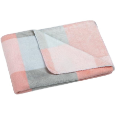 Bellatex Korall Micro 1015 / 030 100 × 150 rózsaszín kockás lakástextília