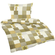 Bellatex krepp - 140×200, 70×90 cm - patchwork, barna (4514) lakástextília