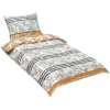 Bellatex pamut 140 × 200, 70 × 90 szürke-narancssárga retro (8015)