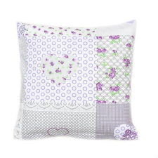 Bellatex pamut párnahuzat, 40×40 cm, lila szív lakástextília