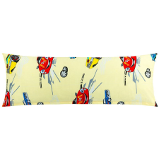 Bellatex párnahuzat - ölelőpárna, 45 × 120 cm, versenyautó, sárga (12806) lakástextília