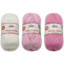 Bellatex s.r.o. HiMALAYA EVERYDAY SENFONI 3 × 100g - 71001 fehér, rózsaszín rövidáru