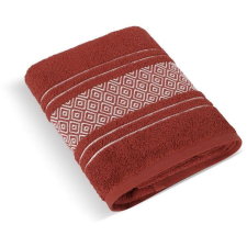 Bellatex Terry Mosaic - Towel 124/051 - 70 × 140 cm - dark terra (4427) lakástextília