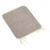 Bellatex Ülőpárna BERTA 34/608 sima 40 × 40 cm, barna, kockás