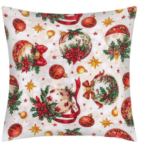 Bellatex Vánoce polštářek 40 × 40 cm, 55/132 vánoční ozdoby zlaté lakástextília