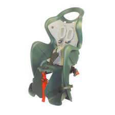  Bellelli Mr Fox Luxe Clamp bicikliülés 22kg-ig - Forest Green kerékpáros gyermekülés