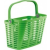 Bellelli Plaza műanyag bicikli kosár - zöld
